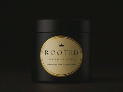 ROOTED Texture Hair Clay – Strong Hold • Matte Finish (3 oz)